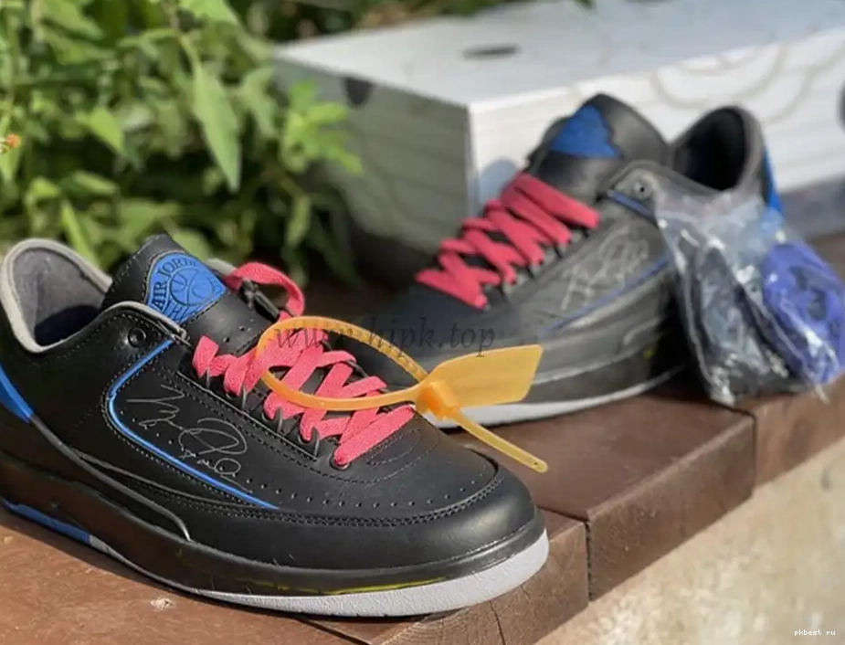to blue Jordan ready PK OFF-WHITE Low ship God Air 2 x materials retail 0503